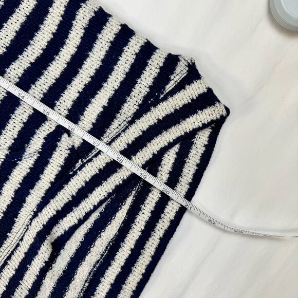 Abercrombie & Fitch Relaxed Striped Hoodie Navy White Women’s Medium Nautical - Picture 15 of 15